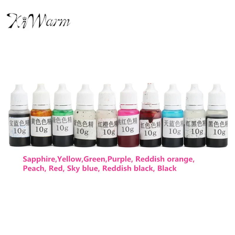 

KiWarm 10 Pcs Epoxy Resin Pigment UV Resin Coloring Dye Colorant Resin Pigment DIY Handmade Crafts Art Sets Supplies