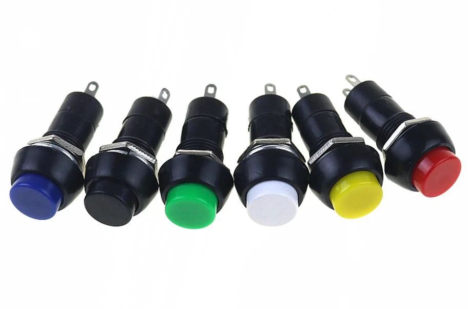 

1PSC PBS -11A Self-locking resetting point, 3A 250V 2 pin moving button switch, power button switch, opening,12mm