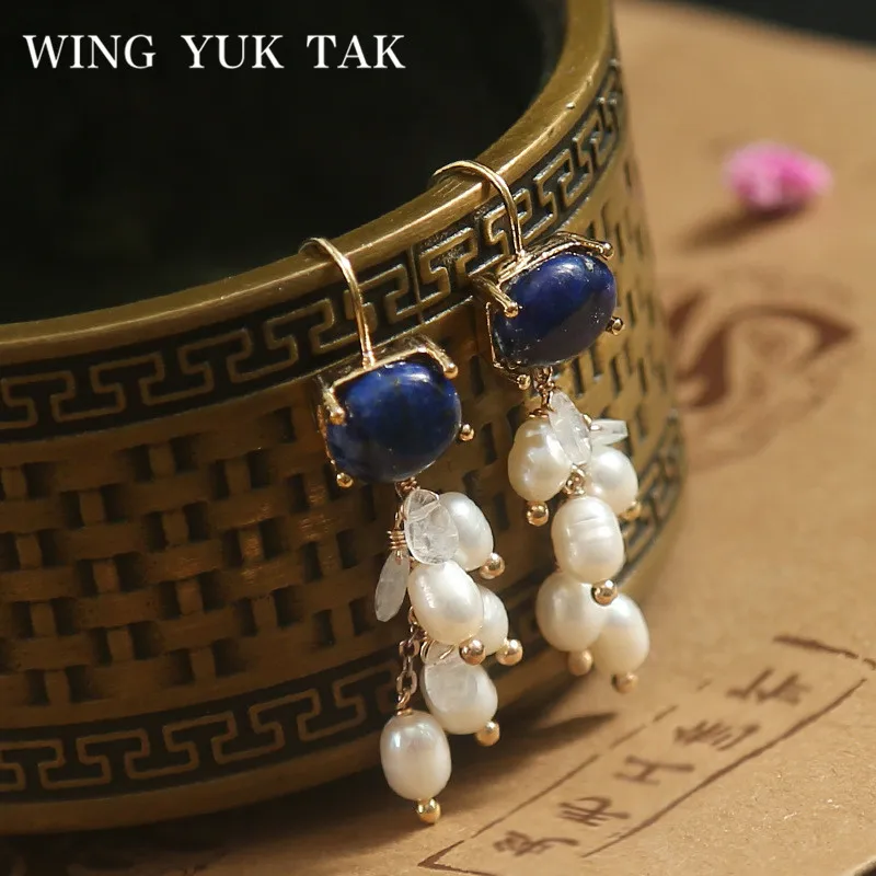 Женские серьги-подвески wing yuk tak модные корейские этнические серьги с