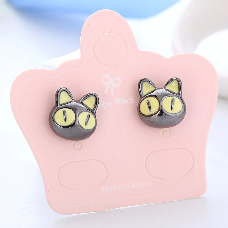 

Korea Style Girls Super Cartoon cat Cute No Pierced Earrings Prevent allergy Painless Ear Clip Earrings Fashion Classic Jewelry