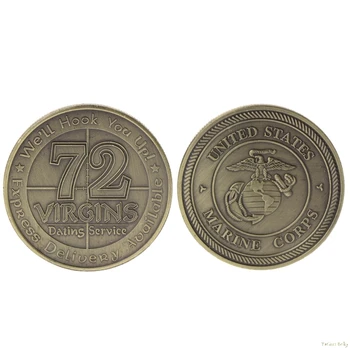 

Commemorative Coin American 72 Virgins Marine Corps Collection Art Gift Souvenir Noncurrent Coin Aug22_18
