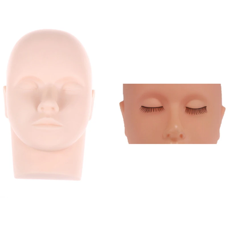 

1pc Silicone Mannequin Head Face Skin 3D Microblading Permanent Makeup Eyebrow Lip Tattoo Practice Accessories