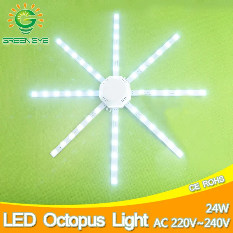 

HighBright Ceiling Lamp 24W PCB Board Modified Light Source Led Bulb Plate Octopus Tube Lamp Plafon Accessory Ring Light Replace