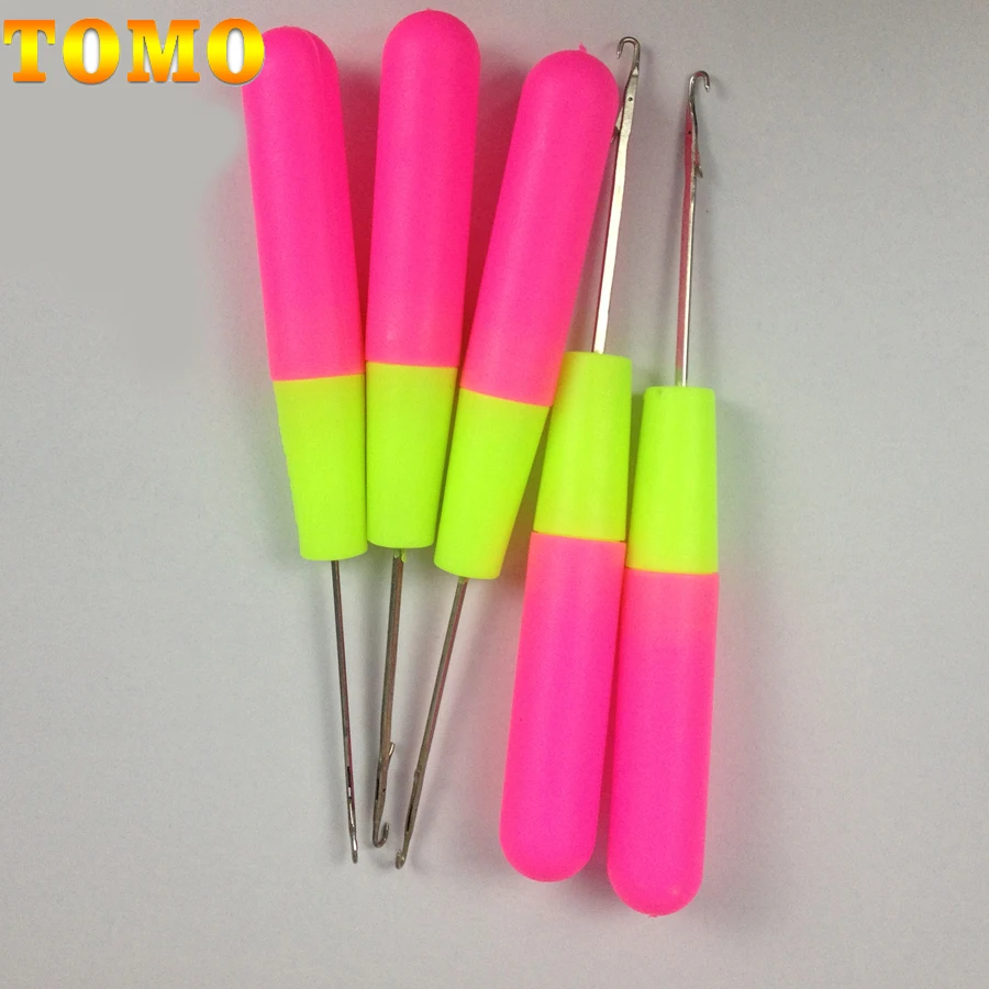 Цена 1 шт. 15 см розовый и лимонный цвет пластиковые маркеры для вязания на спицах крючком крюковые иглы для крупное плетение волос и вязания косичек
