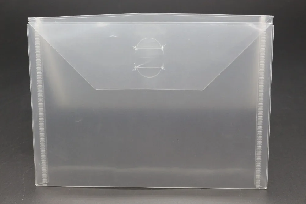 ZhuoAng 5 pieces / set of plastic storage bag matte transparent zipper seal / DIY craft embossed clip transparent storage bag