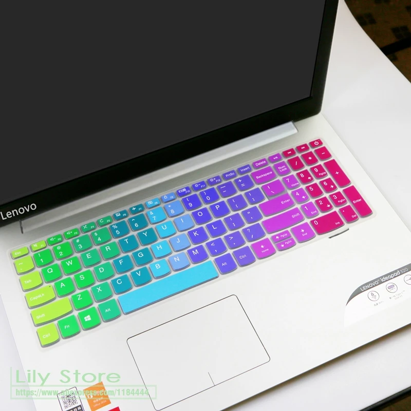 15 дюймов Клавиатура для ноутбука кожного покрова протектор для lenovo ideapad 320 330 520 320s 720S 15 IKBR/АРР/АСТ 5000 7000 15 15,6 - Цвет: RAINBOW