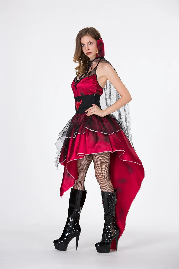 Vampire Queen Witch Dress Costume Halloween Costumes for Women Sexy Cosplay Black Gothic Lolita Dress Fantasy Carnival Costume Vampire Queen Witch Dress Costume Halloween Costumes for Women Sexy Cosplay Black Gothic Lolita Dress Fantasy Carnival Costume
