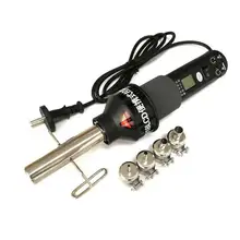 GJ-8018 портативный регулировка температуры электронный пистолет Горячего Воздуха Фен строительный ЖК-цифровой дисплей Промышленный фен AC 220 В с 4 соплом