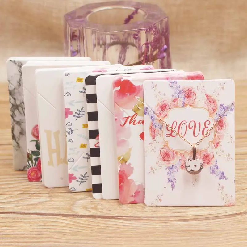 

25desings new arrival jewelry necklace paper package card good luck dreamcatcher small pendant charms paper card 50pcs+50bag/lot