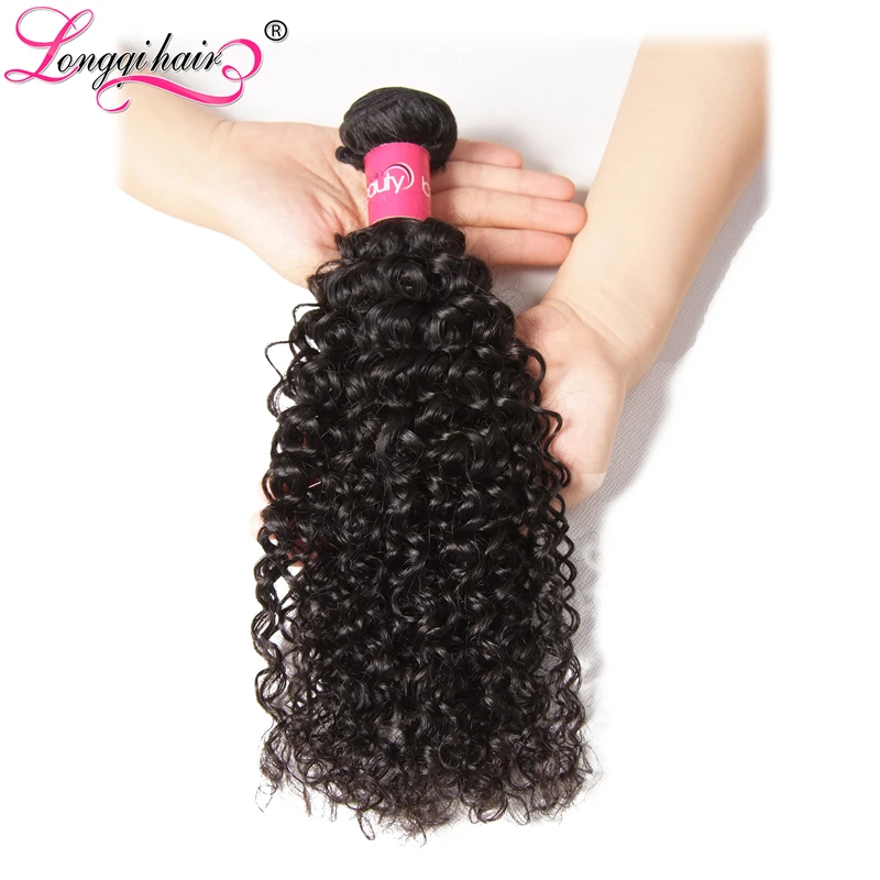 Longqi волосы малазийские пучки вьющихся волос 3 шт./партия 8-26 дюймов человеческие волосы ткачество remy волосы натуральный цвет