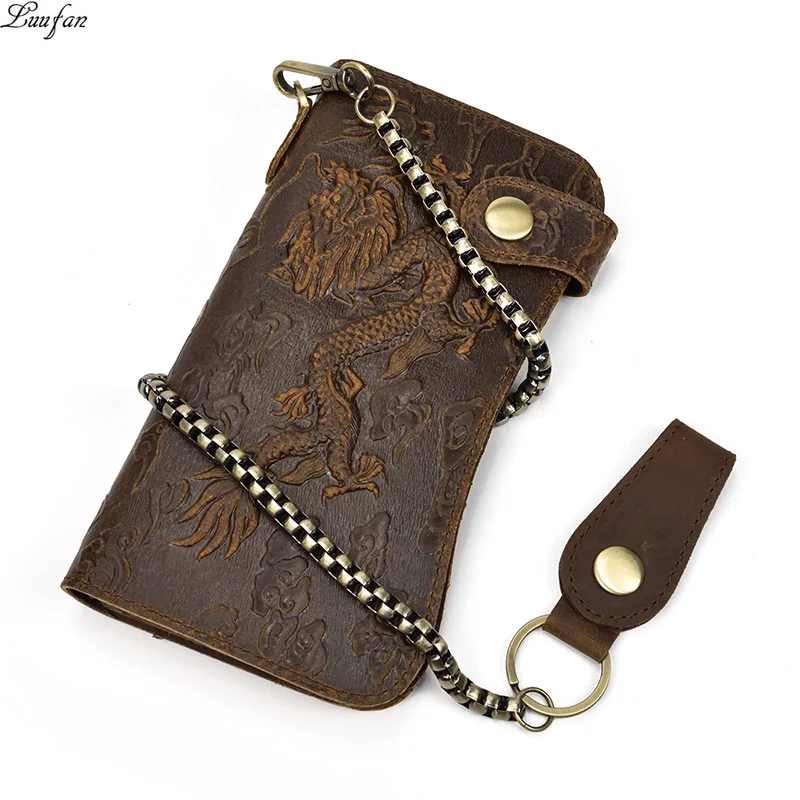 Mens Leather Bifold Wallet With Chain Paul Smith