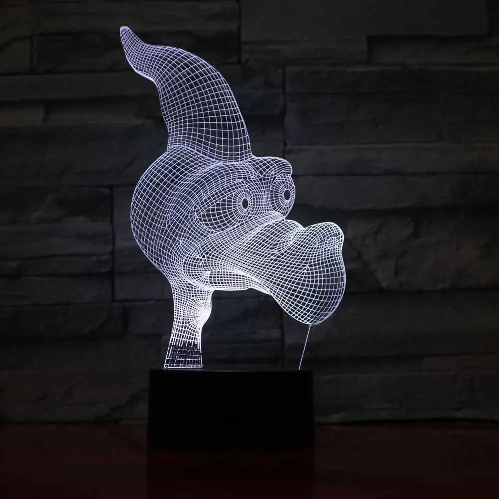 3D сенсорный выключатель Luminaria светодиодный ночник настольные лампы 7 цветов Изменение Lampen креативное украшение дома освещение ночные светильники