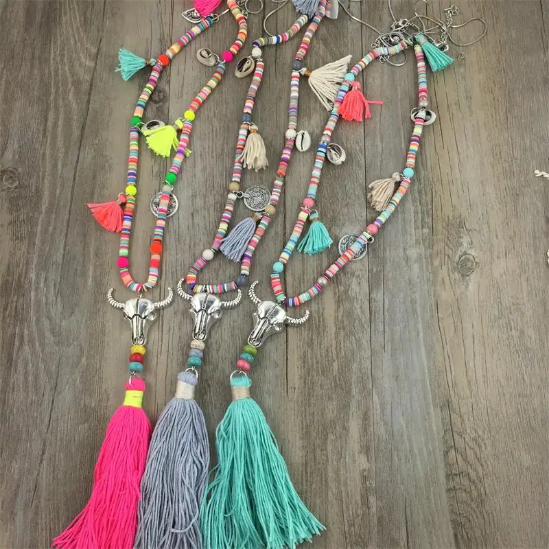 Prix pour Nouveau Arrivé style Bohème Népal Ethnique Bois Plume Gland Pendentif Long Collier Dame pour la Robe Prix pour Nouveau Arrivé style Bohème Népal Ethnique Bois Plume Gland Pendentif Long Collier Dame pour la Robe