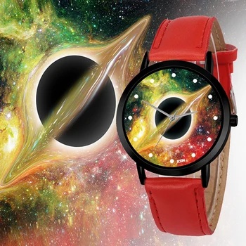 

Astronomy Space System Watch Creative Unique Solar Planets Unisex Classy Casual Quartz Leather Strap Analog Watches Montre Femme