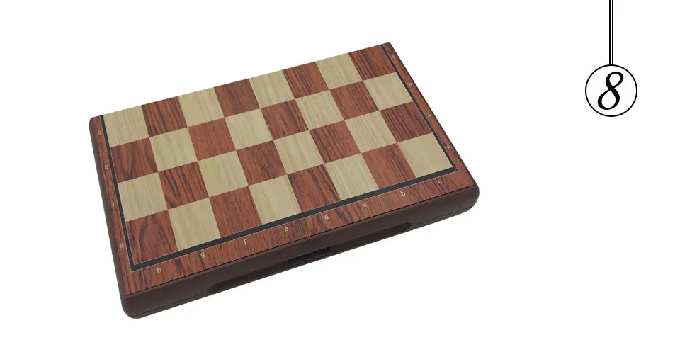 Easytoday Standard Chess Set Plastic Chess Board Magnetic Chess Pieces Table Entertainment Games Gift (8)