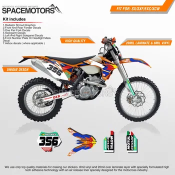 

MX vinyl 3M wrap skin sticker decal graphics kit for motorcycle dirt bike motocross EXC SX SXF EWC XCW 250 450 426