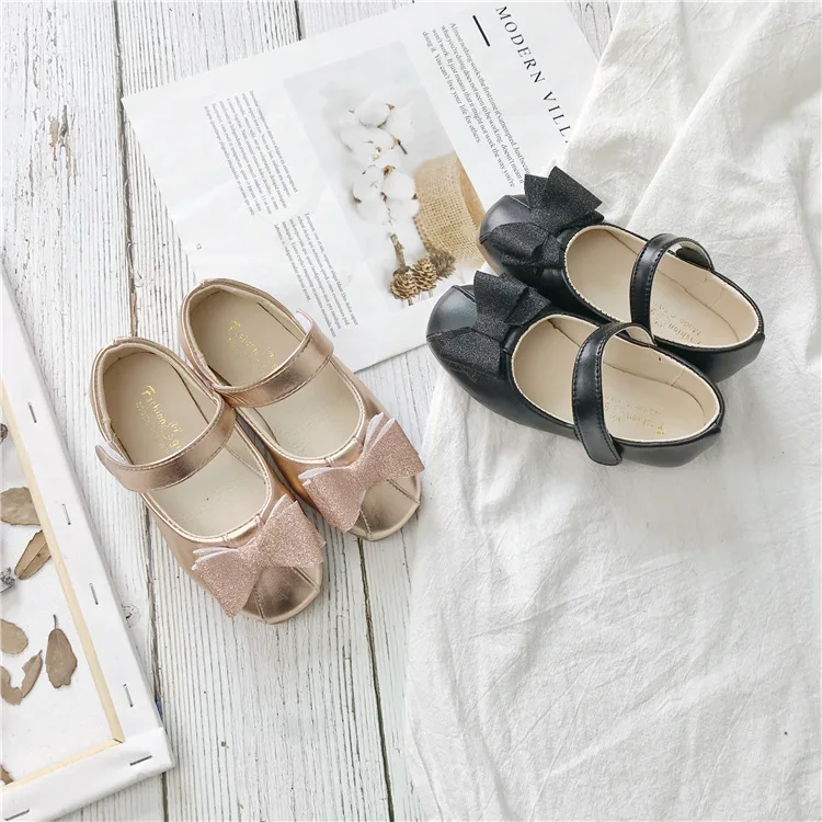 cute baby Girl Leather Shoes New Summer autumn Children Soft sole Fashion Single Shoes Little toddler Girl Princess Shoes