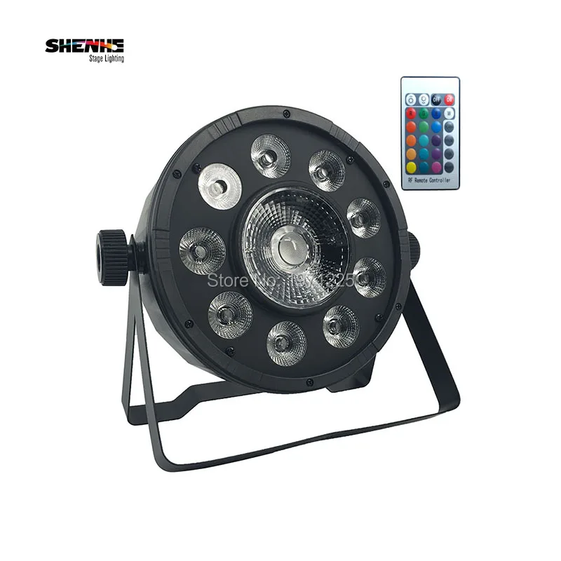 

Promotional Packaging Wireless Remote Control LED Fat Par 9X10W+1X30W RGB 3IN1 Stage DJ Light DMX512 Bars Party Night Lamp