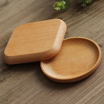 

Dinnerware Tableware Round / Square Wood Cake Dishes Home/ Hotel/School Dessert Serving Tray Wood Sushi Plate