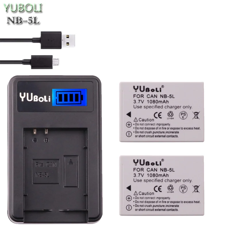 

NB-5L NB5L NB 5L Battery +Charger For Canon SX200is SX210 Camera Battery For Canon PowerShot S100 S110 SD950 SD970 Battery