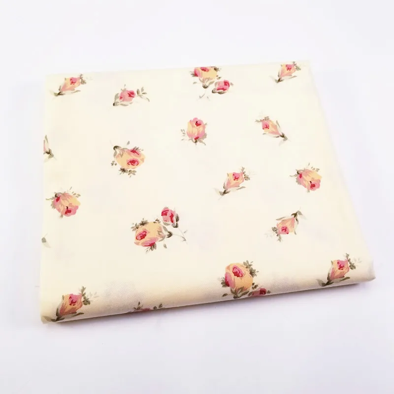 DIY цветочный принт хлопок ткань метров для лоскутных стеганых колыбели подушки одеяло швейный материал 50x40 см