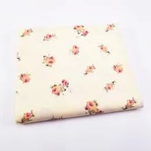 DIY цветочный принт хлопок ткань метров для лоскутных стеганых колыбели подушки одеяло швейный материал 50x40 см