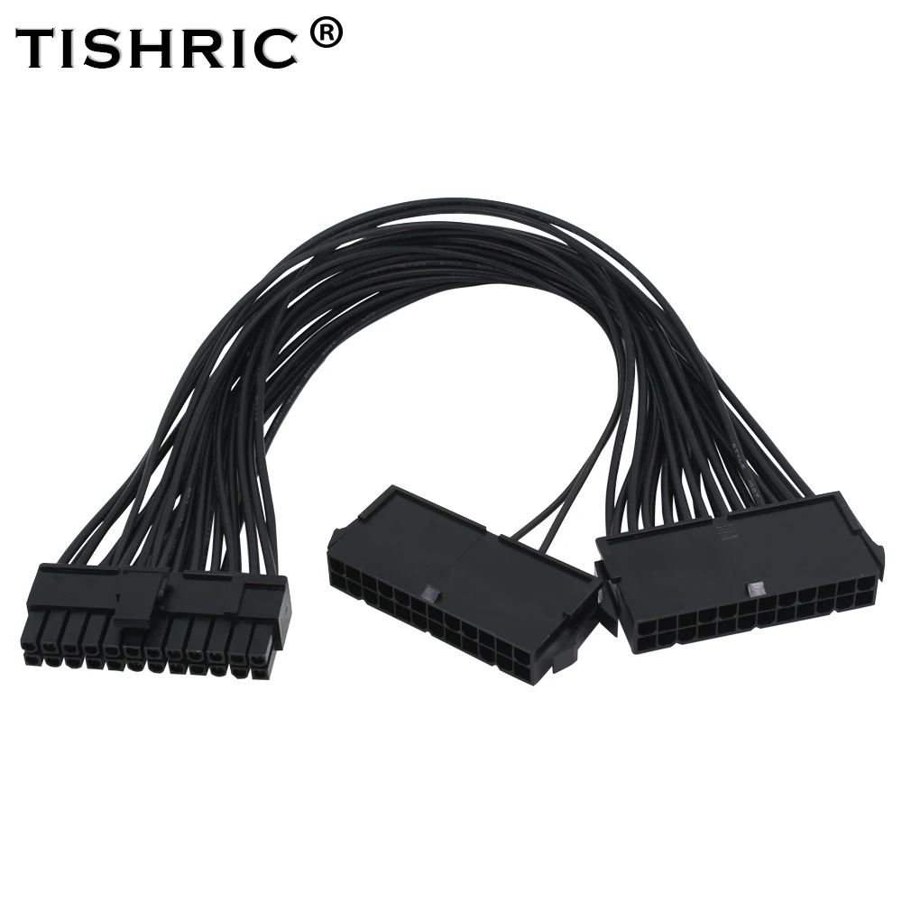 Адаптер питания TISHRIC ATX 24Pin Molex с двойным блоком синхронизация синхронизацией и