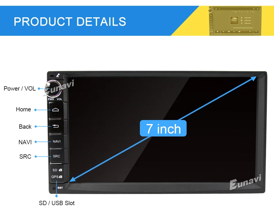 Sale Eunavi Android 8.1 TDA7851 7 inch Universal Car Audio Stereo GPS Navigation Double 2 Din 1024*600 HD Car Radio Multimedia Player 28 Sale Eunavi Android 8.1 TDA7851 7 inch Universal Car Audio Stereo GPS Navigation Double 2 Din 1024*600 HD Car Radio Multimedia Player 28
