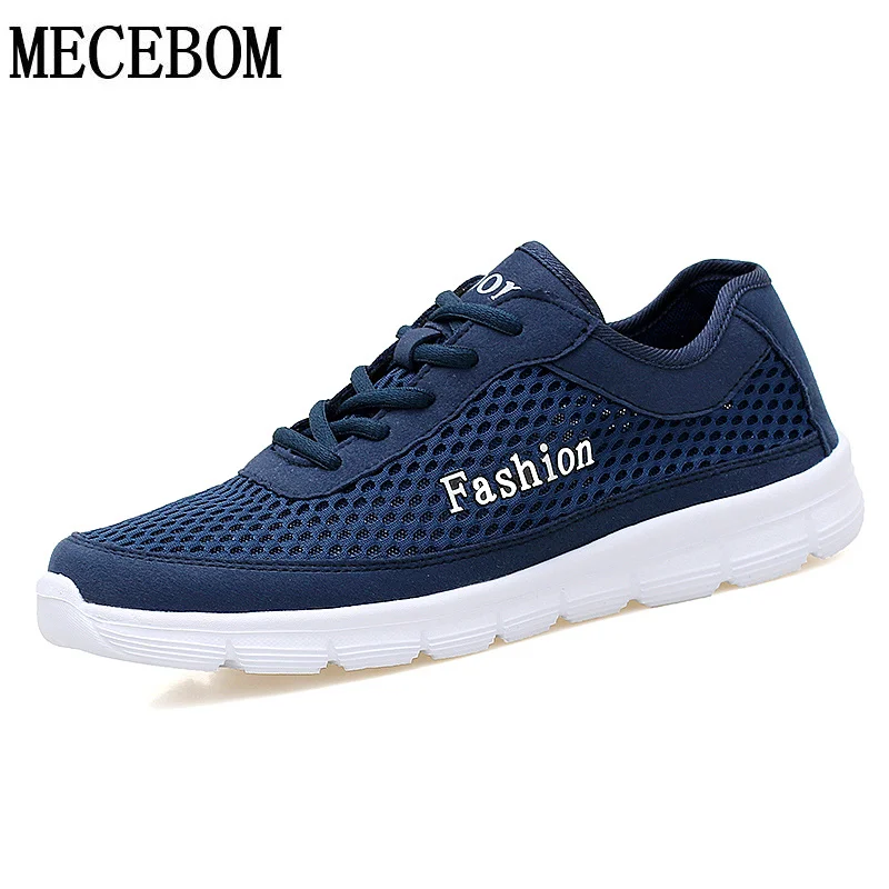 

Men casual shoes summer Mesh Breathable Shoe for male light comfortable black/gray/blue men shoes 38-471703m