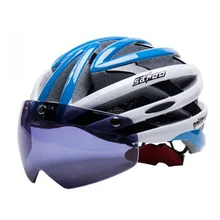 UV400 Goggles Motorcycle Bicycle Cycling Helmet Ultralight and Integrally-molded MTB Road helmet SIZE:58-62cm+Protective Gear