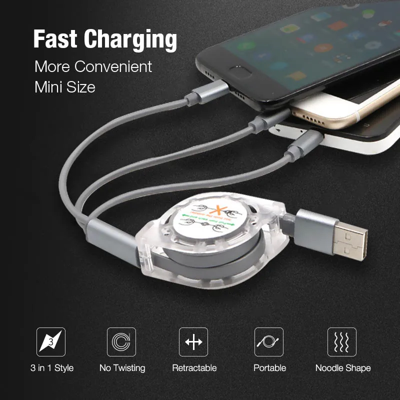 CAFELE-Micro-USB-Cable-Phone-Charging-Cable-Type-C-Cable-3-in-1-for-iphone-Samsung