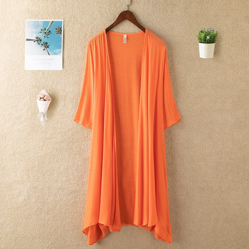 

Linen Cardigan Women White Shirt Kimono Cardigan Summer Long Cardigans Korean Top Boho Clothing Blusas Mujer De Moda 2019 Tunic