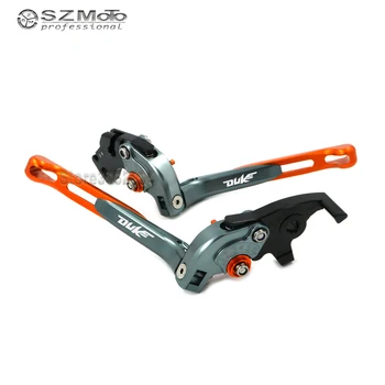 

For KTM 125 / 200 / 390 DUKE Aluminum Motorcycle Accessories Folding Extendable Adjustable Brakes Clutch Levers With LOGO CNC