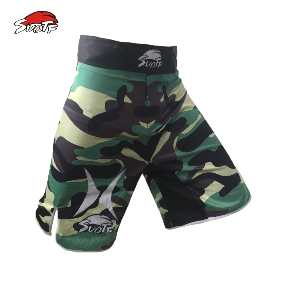 

MMA three color camouflage breathable cotton boxing personality training special shorts mma fight shorts muay thai boxing mma