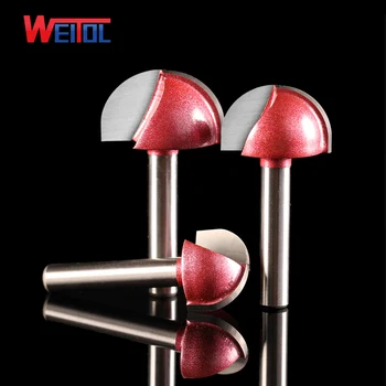 

Weitol 2pcs 6mm woodworking tools CNC wood mochine Solid Carbide Milling Cutter round bottom bit MDF PVC acrylic wood tool