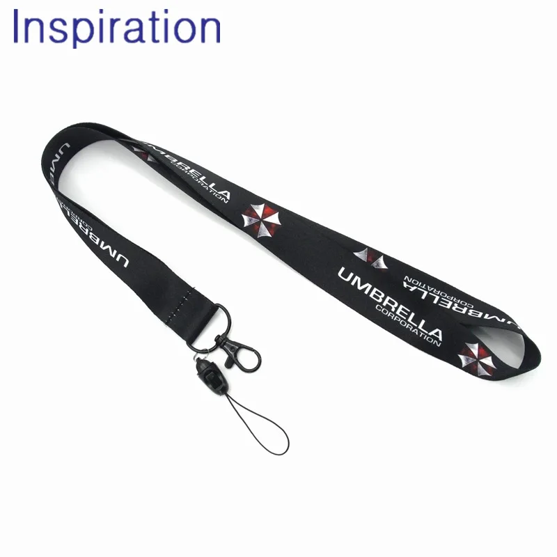 

Resident Evil Style UMBRELLA CORPORATION Lanyard Necklace Phone Neck Strap Keys Camera ID Card Lanyard Necklace For Movie Fans