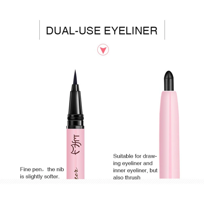 1PC Double-End Eyeliner Waterproof Smudge-Proof Long Lasting Multipurpose Liquid Eyeliner Pen For Eyes Cosmetics