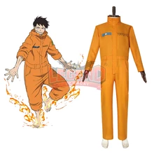 Anime Fire Force Shinra Kusakabe cosplay Akiratu Oubi Maki Ose cosplay costume Outfit Halloween costume custom made custom made fire emblem if hinata cosplay costume