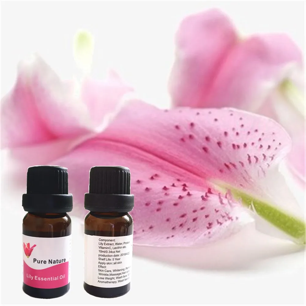 0.35Oz/bottle Orgnic Lily Skin Whitening Pore Contraction Essential Oil