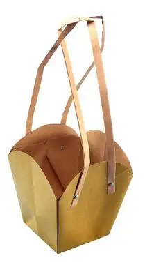 10pcs Kraft Paper Bag Waterproof Flower Arrangment Packing Bags With Paper Rope Customize Bonsai package plant pot carrier 