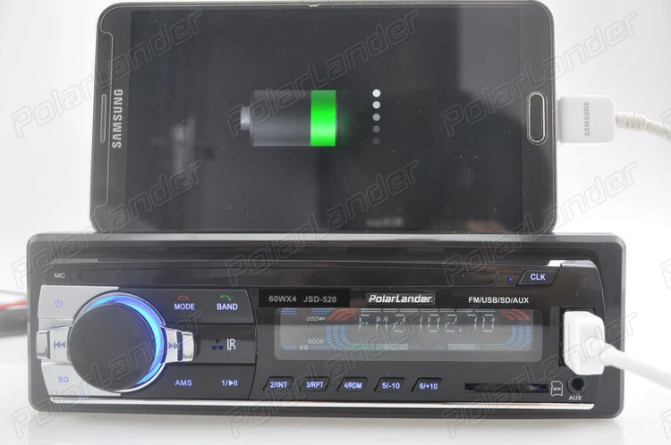 Bluetooth Handfree Автомобильный Радио MP3 аудио плеер FM/USB/SD/Aux In 1Din In Dash 12 в стерео пульт дистанционного управления Автоэлектроника сабвуфер