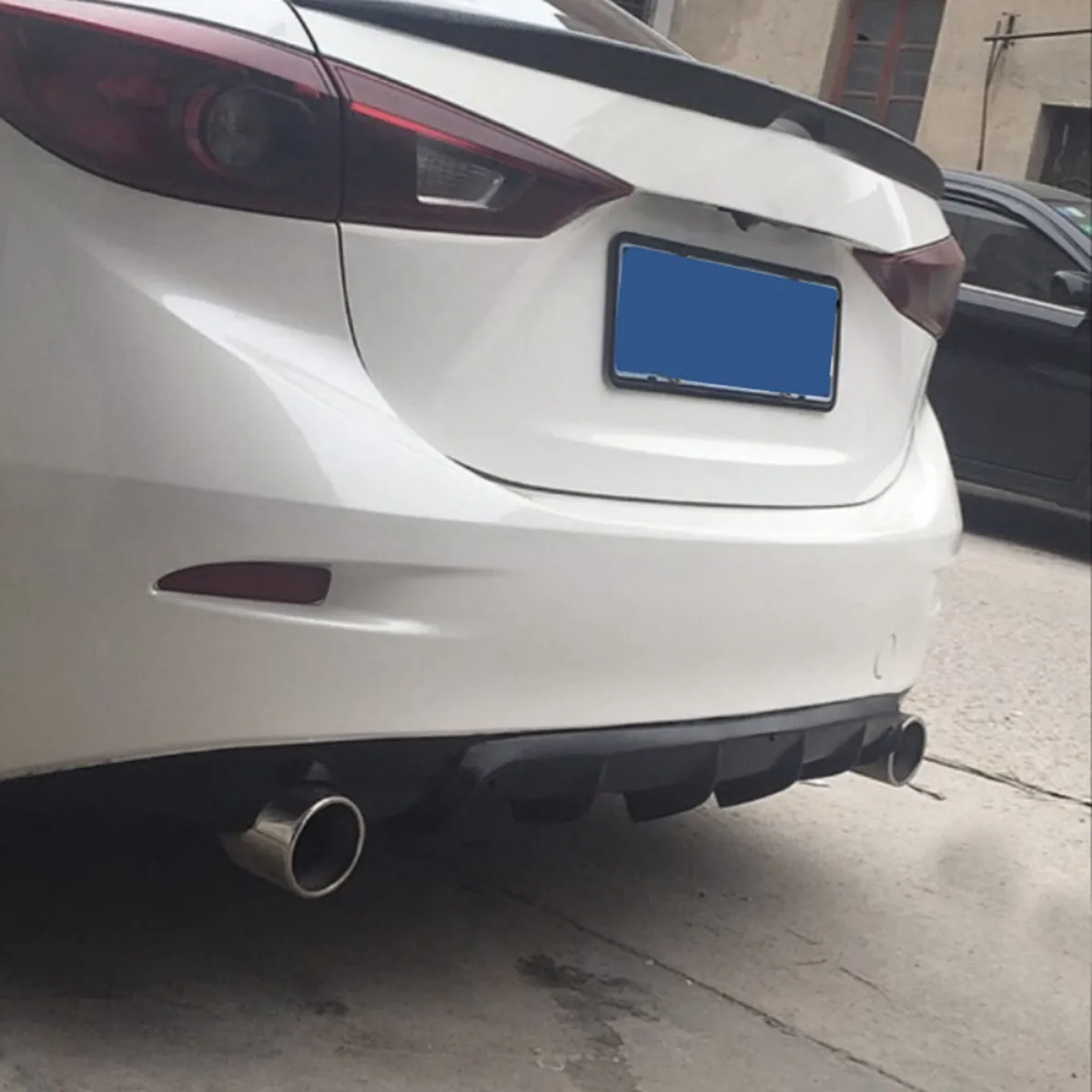25x5 матовый черный Универсальный Автомобильный задний бампер губа Акулий плавник