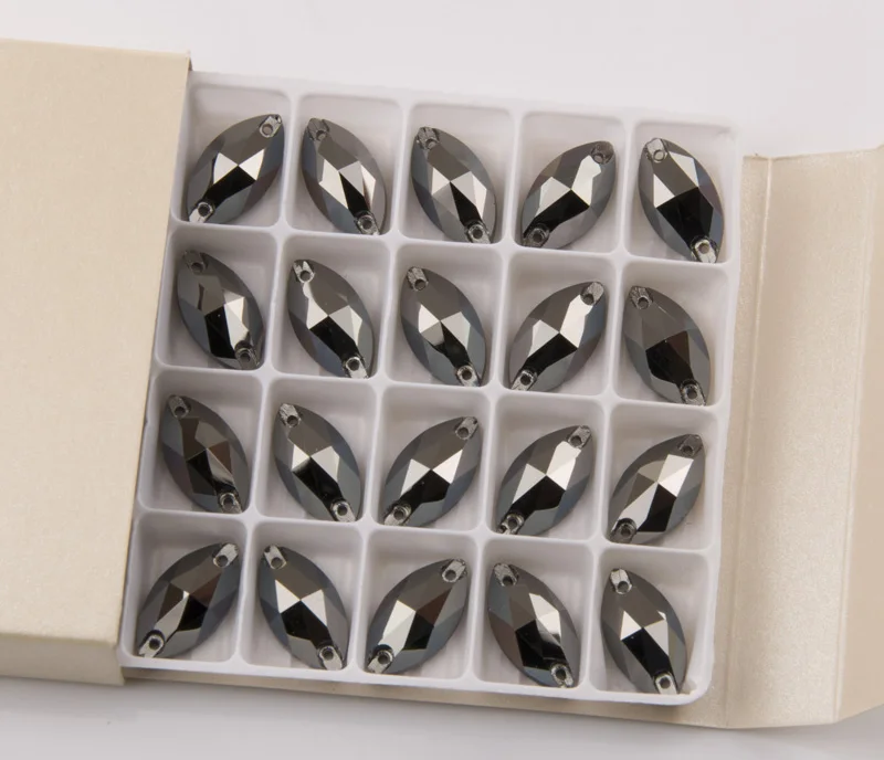 YANRUO 3223 Navette Horse Eyes Shape Sew On Crystal Glass flat back Rhinestones AAAAA Quality Stones For Clothes