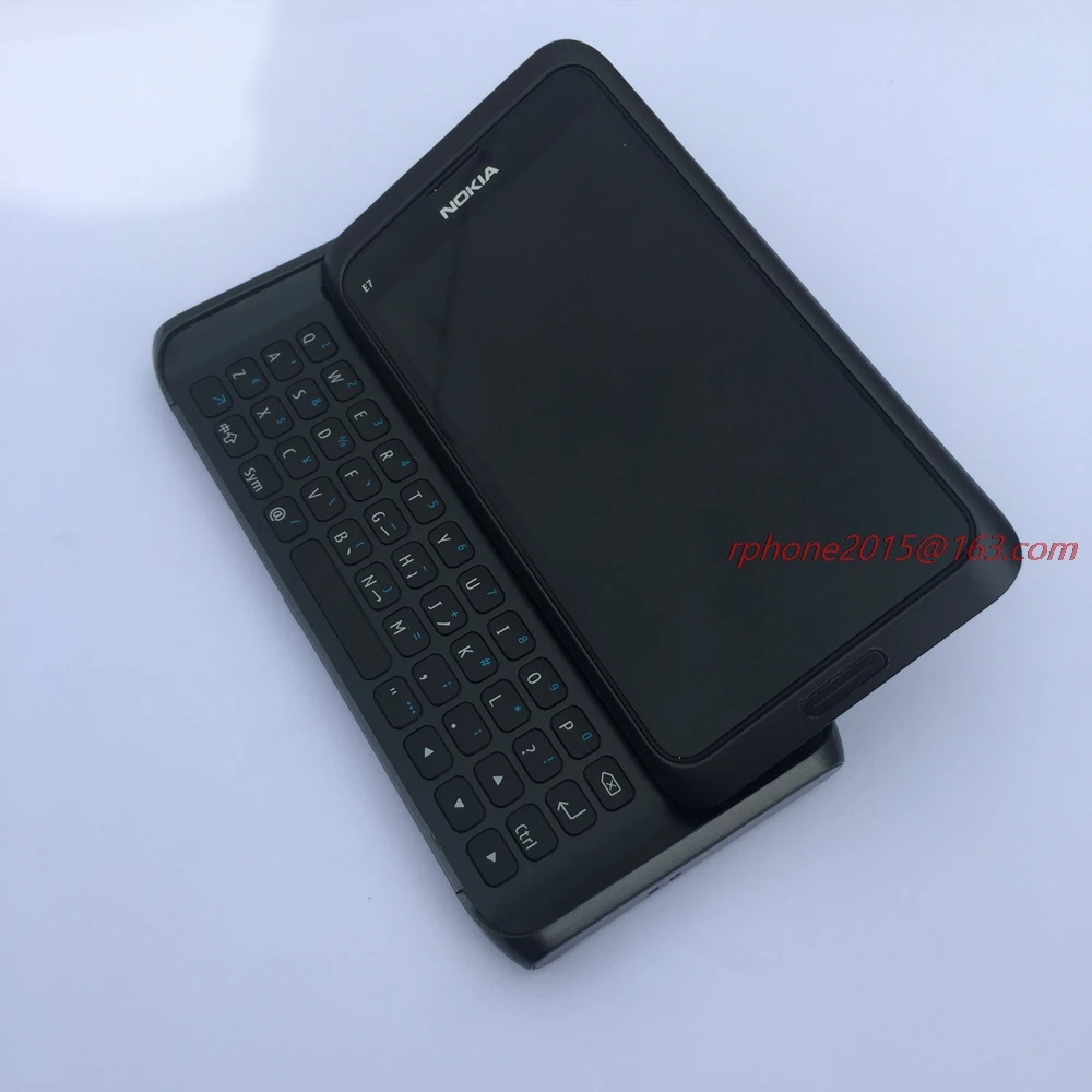 Оригинальный разблокированный мобильный телефон Nokia E7 GSM 3G Wi Fi GPS 8MP QWERTY английская