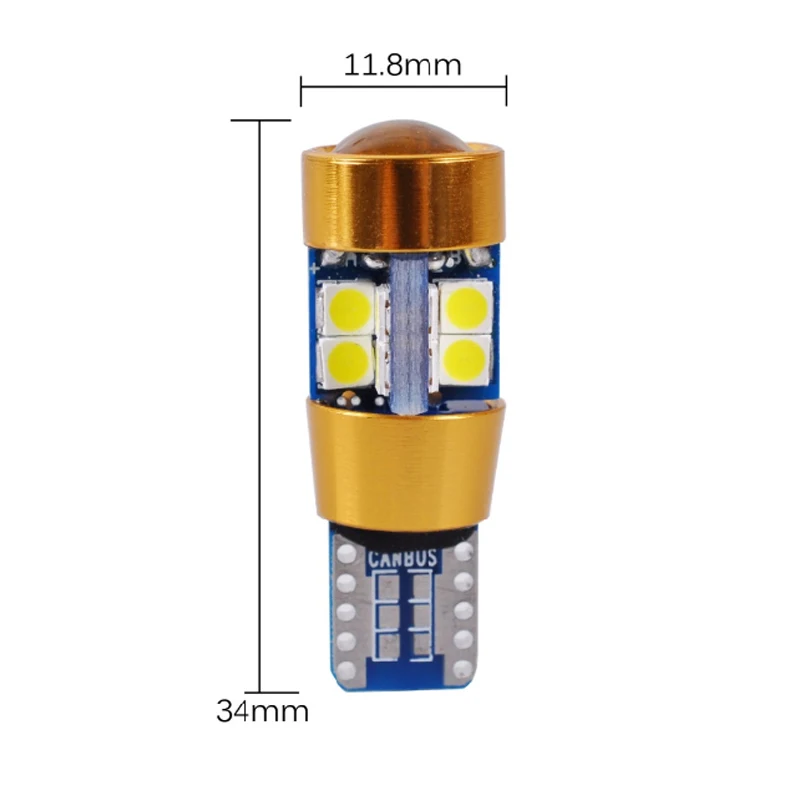 10X T10 led 194 168 W5W Canbus No Error Constant Current No polarity Car LED Reading License Plate Light Clearance Lamp Bulb 12V