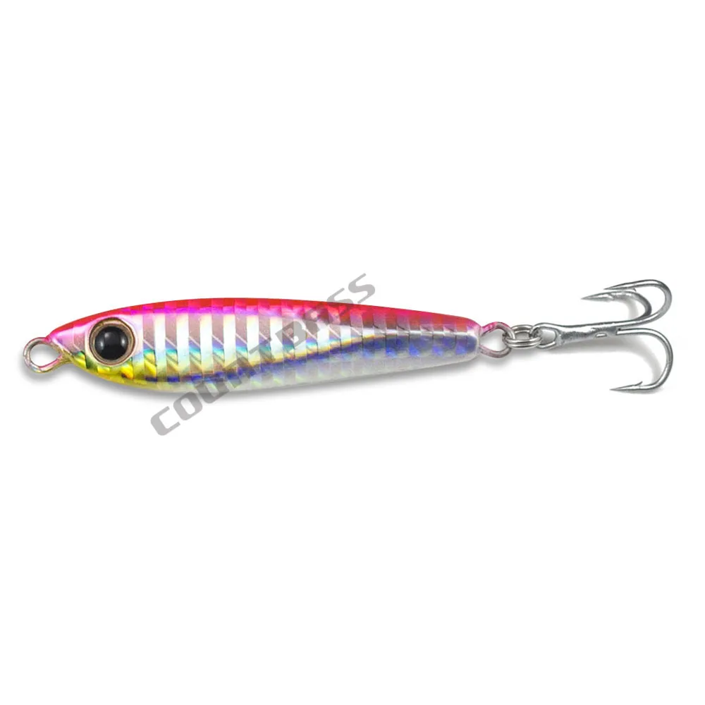 5pcs 18g 0.63oz Micro Fishing Jigs with treble hook, Metal Jig Lures, Mini  Fish Bait, Sea Bass Jigging Lure 1pc x 5colors - AliExpress