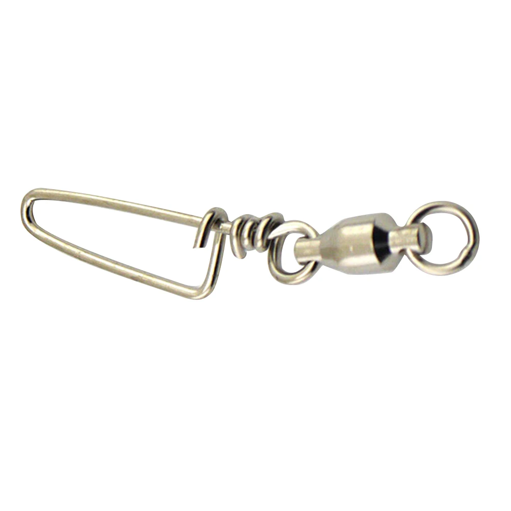 

20pcs Fishing Ball Bearing Swivel Coastlock Snap Fishing Line Connector 2#