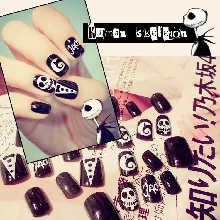 4 Types Halloween Chrismas Festival Mirror Press On Manicure Stickers For Nails Polish False Fake Nails Cover Jewelry Tips Set Press On Manicure Press Onfalse Nails Press On Aliexpress