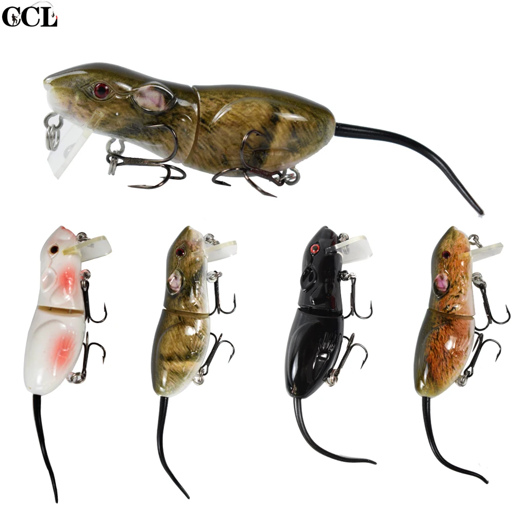  6.0CM 10.5G Rat Fishing Lures Life Like Swim Action Floating plastic Mouse Bait Fishing Lure for Fi