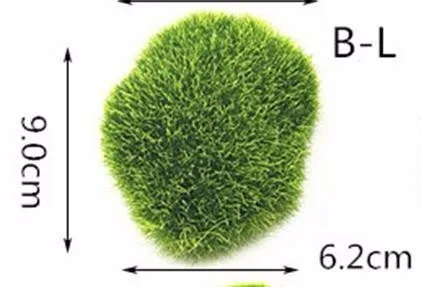 Искусственный мох камень бонсай Декор Сказочный Сад ремесло миниатюрный микро пейзаж зеленая трава Украшение Мини DIY домашний орнамент - Цвет: B-L